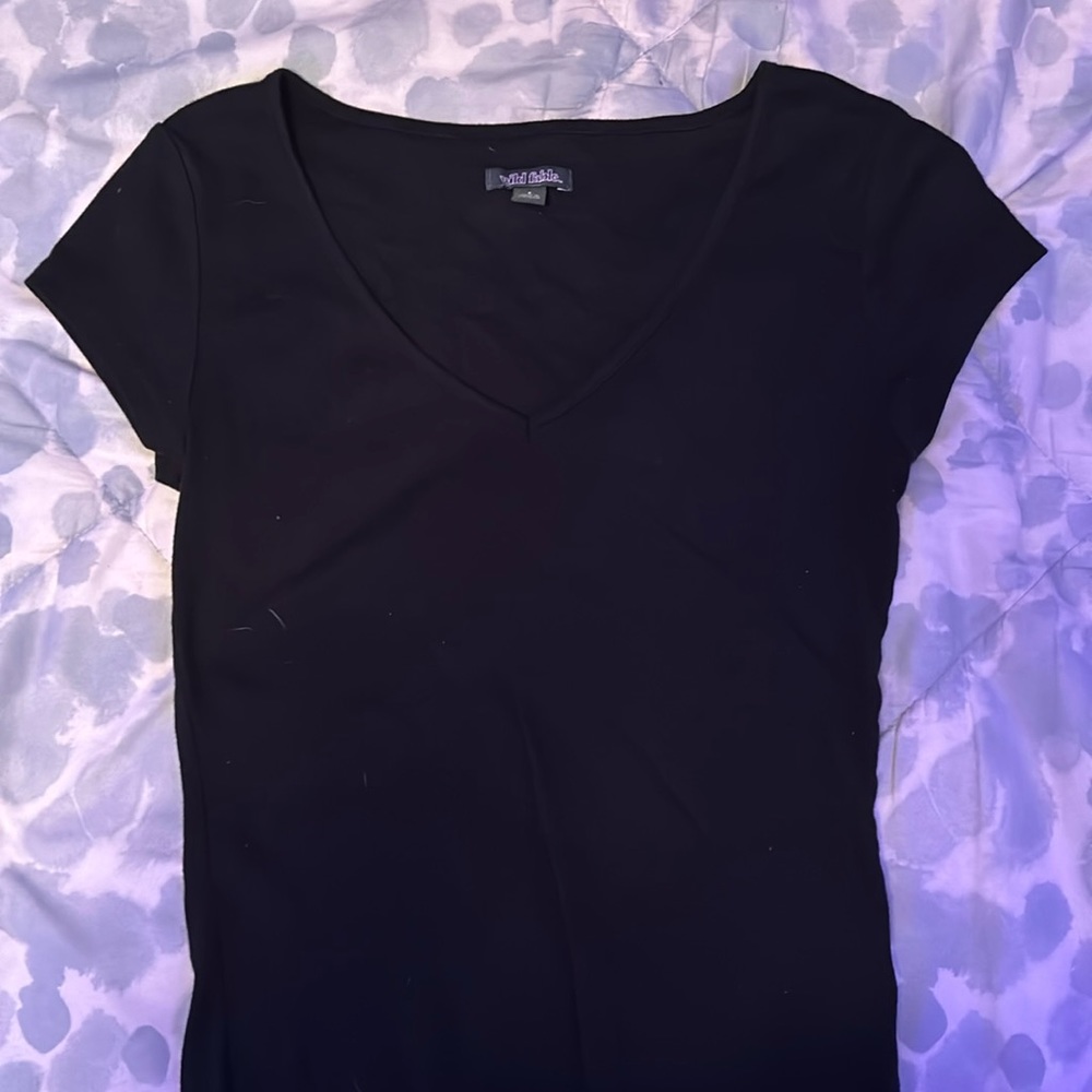 black short sleeve shirt